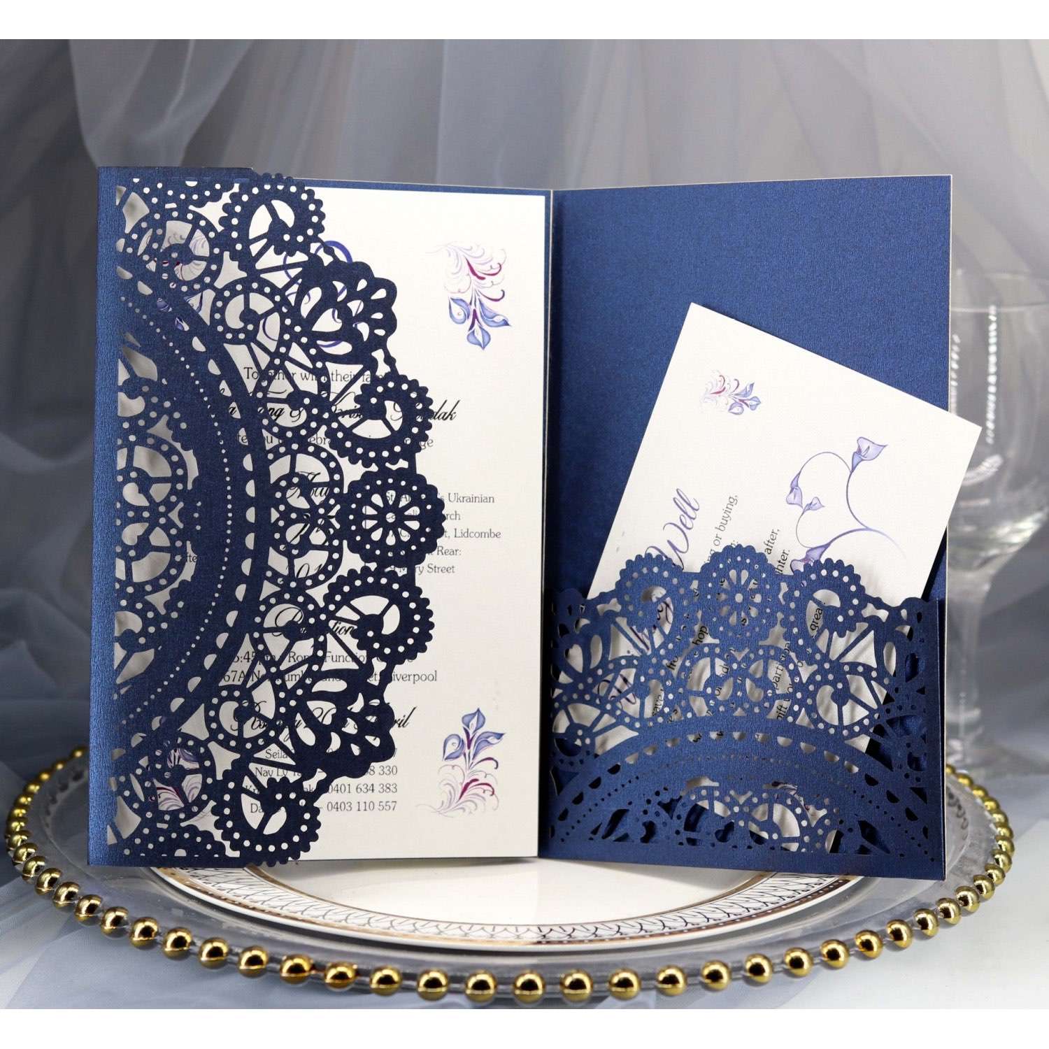 Slap-up Marriage Invitation Card Business Invitation Laser Wedding Cards